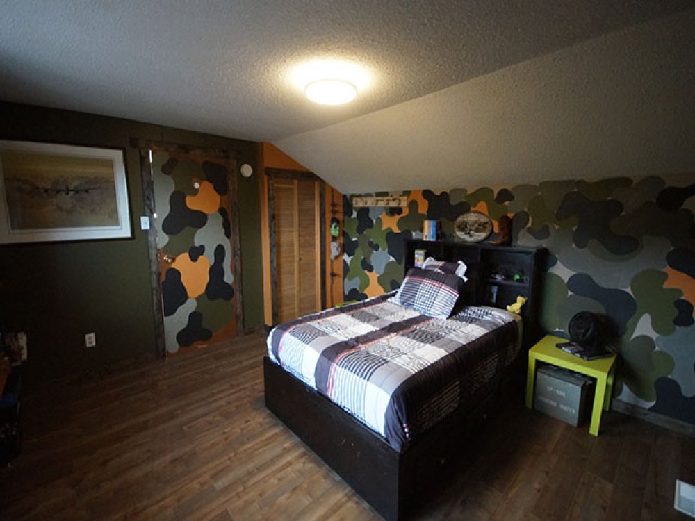 Camouflage Bedroom Ideas